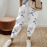 Pantalon Imprimé Taille Élastique