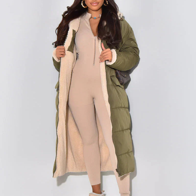 Heidi | Veste d’Hiver Noire Réversible – Élégance & Chaleur Quotidienne