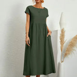 Robe Femme Longue Décontractée – Robe Ample Été