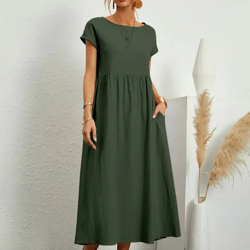 Robe Femme Longue Décontractée – Robe Ample Été