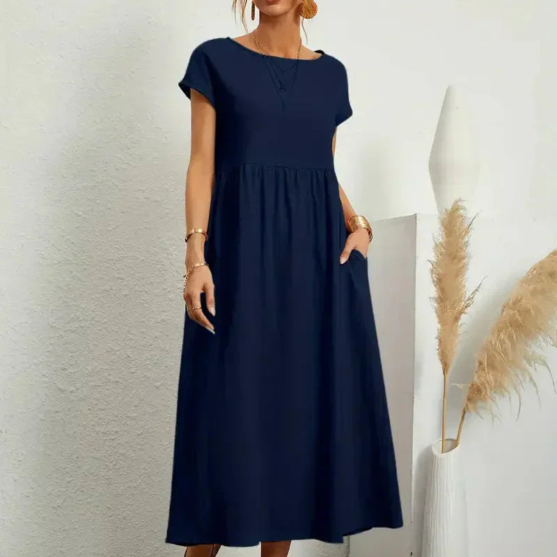 Robe Femme Longue Décontractée – Robe Ample Été