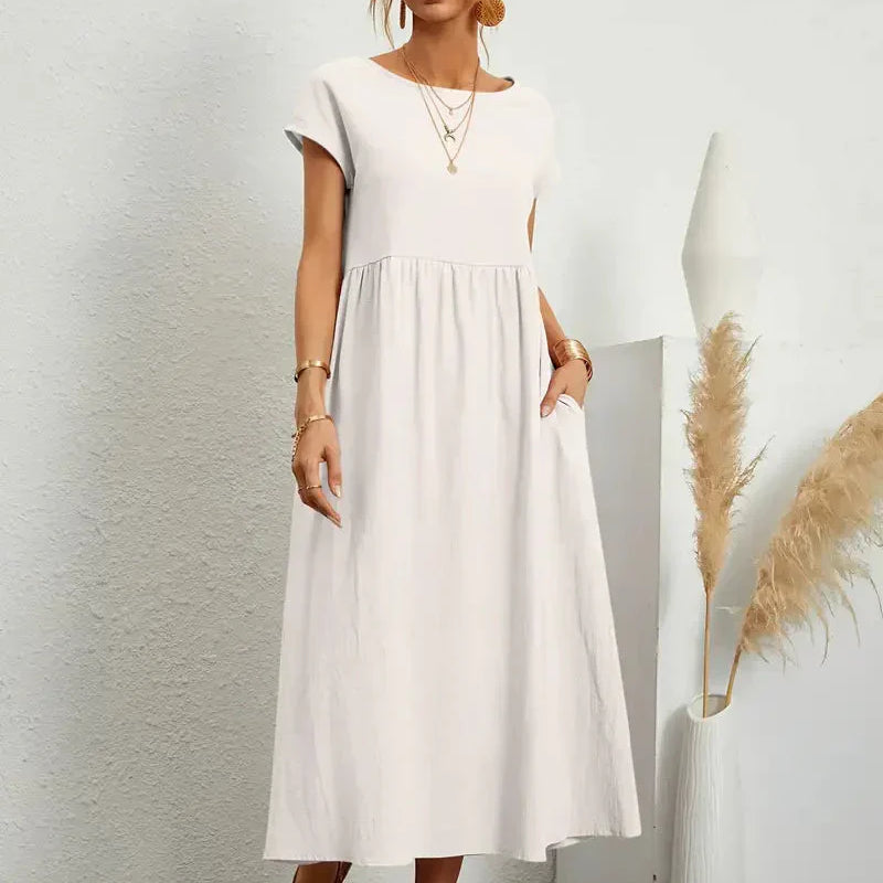 Robe Femme Longue Décontractée – Robe Ample Été