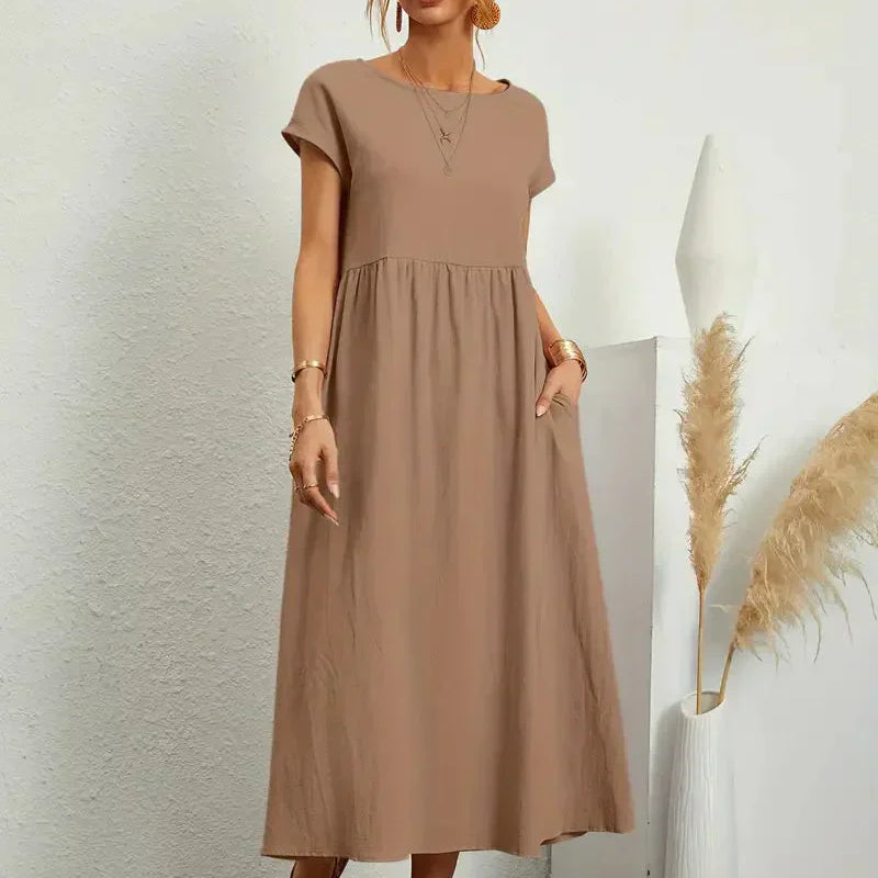 Robe Femme Longue Décontractée – Robe Ample Été