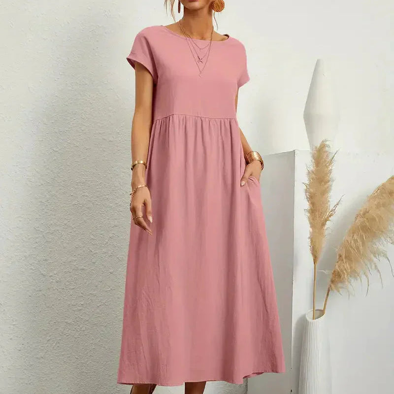 Robe Femme Longue Décontractée – Robe Ample Été