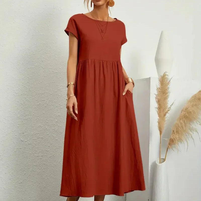 Robe Femme Longue Décontractée – Robe Ample Été
