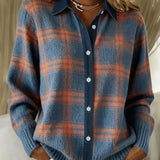 Chemise Femme à Carreaux Boutonnée