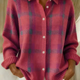 Chemise Femme à Carreaux Boutonnée