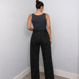 Jean Taille Haute Coupe Large Denim Confort Moderne