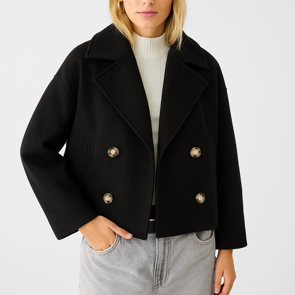 Veste Femme Courte Double Boutonnage Élégante