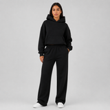 Ensemble femme sweat à capuche oversize et pantalon molletonné