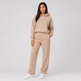 Ensemble femme sweat à capuche oversize et pantalon molletonné