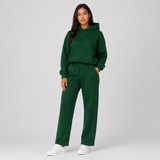 Ensemble femme sweat à capuche oversize et pantalon molletonné