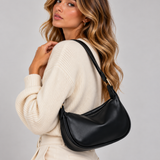 Sac Croissant Bandoulière Femme Réglable à Zip