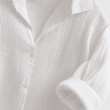 Chemise Ample à Motif Œil et Manches Longues