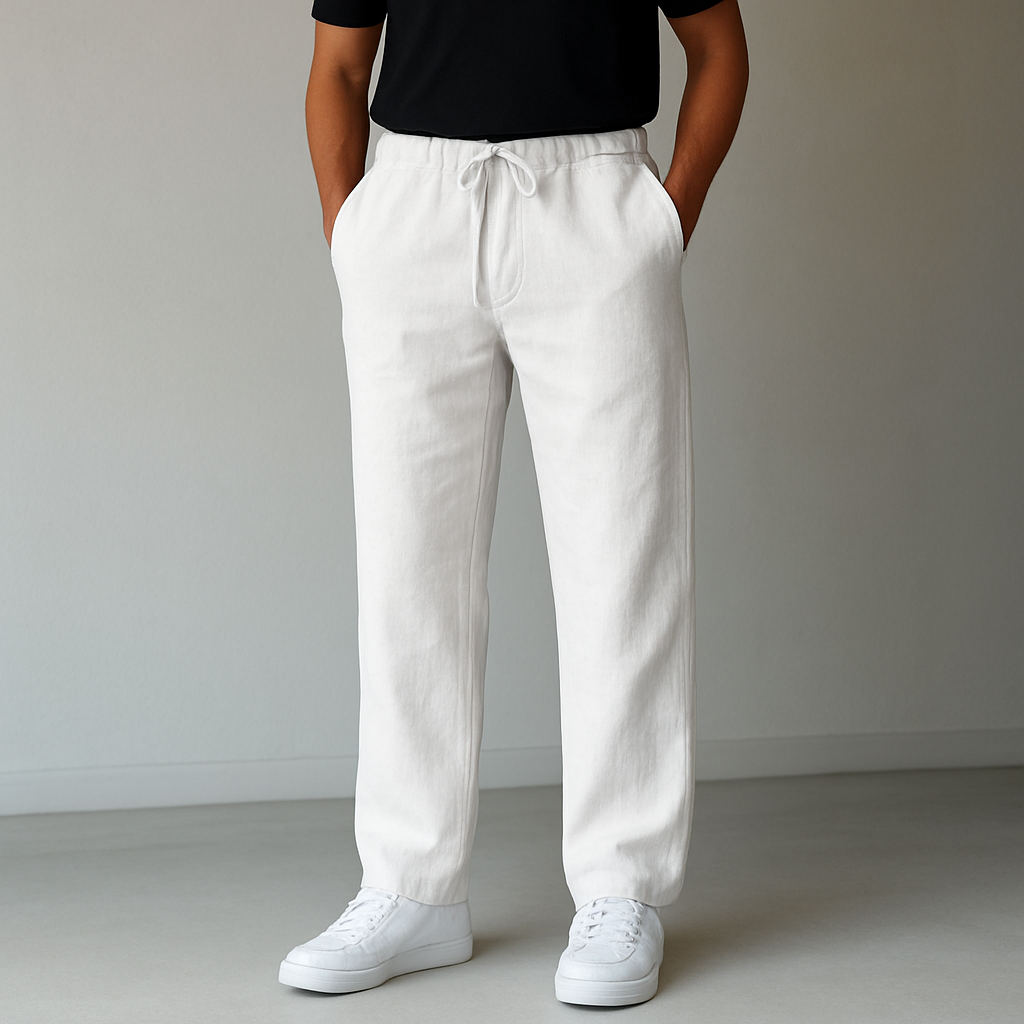 Arden | Pantalon Lin Homme & Coupe Décontractée