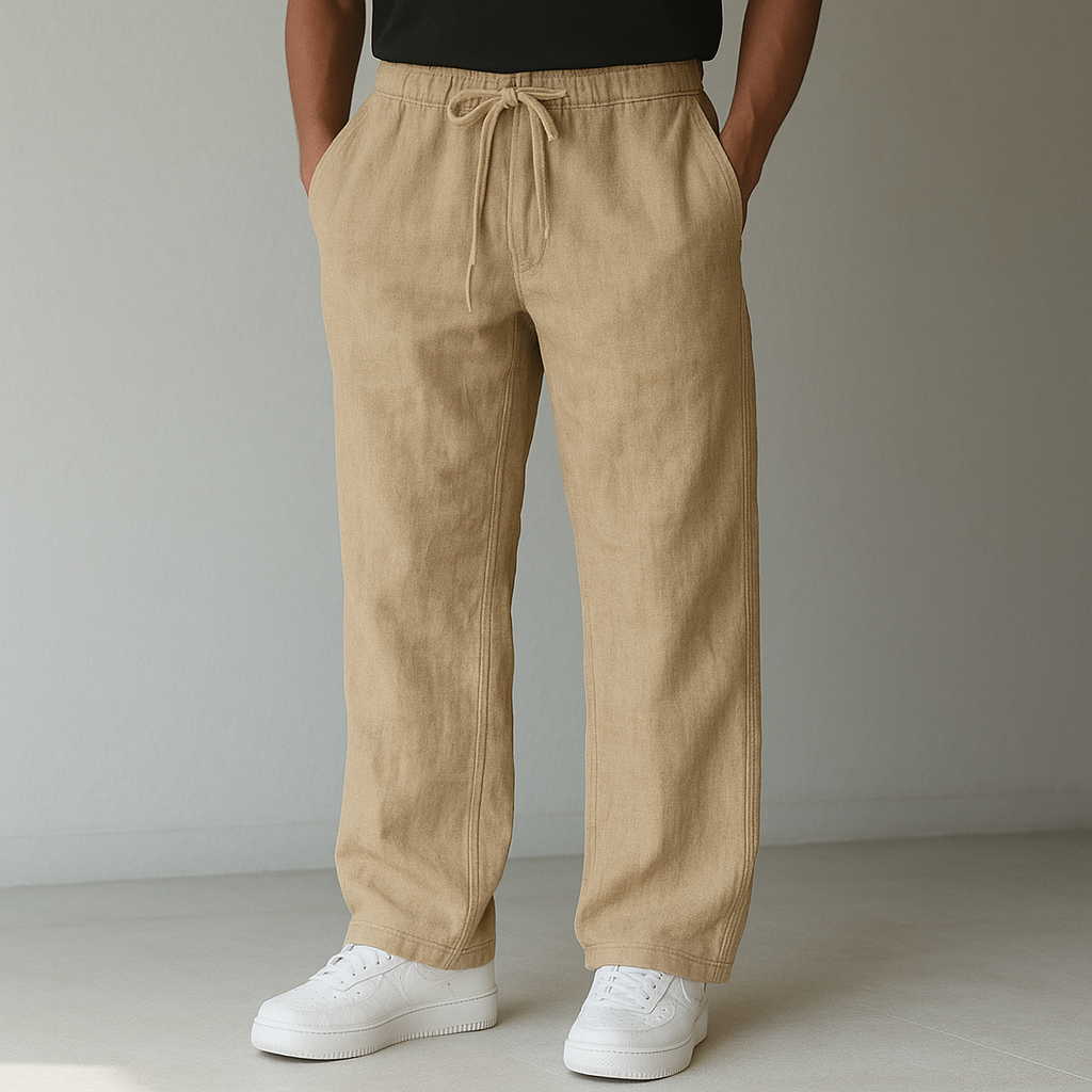 Arden | Pantalon Lin Homme & Coupe Décontractée