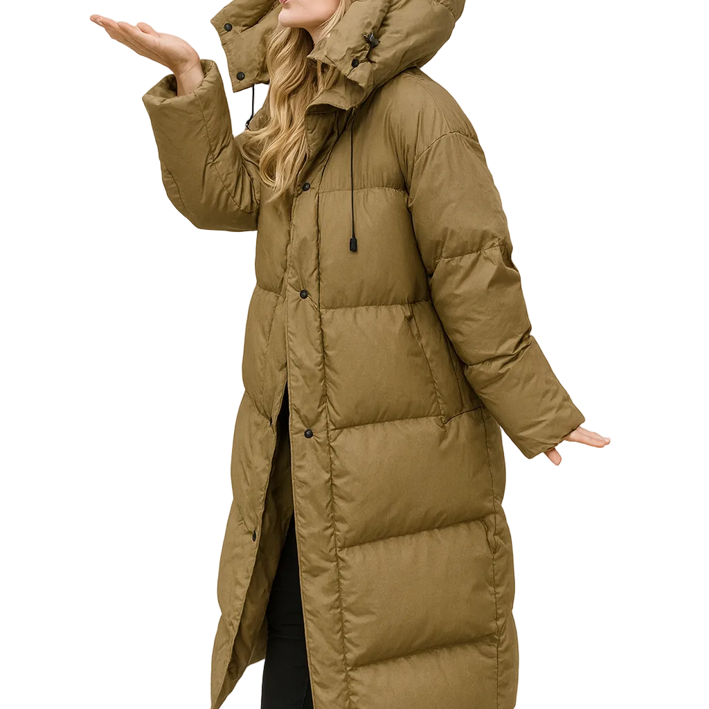 Doudoune Femme Longue Hiver à Capuche Élégante
