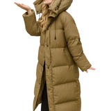 Doudoune Femme Longue Hiver à Capuche Élégante