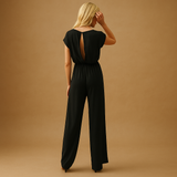 Combinaison Femme Élégante Croisée – Combinaison Pantalon Large