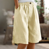 Short Ample Femme à Taille Élastiquée