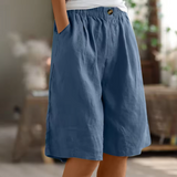 Short Ample Femme à Taille Élastiquée
