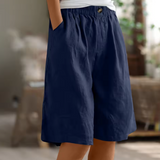 Short Ample Femme à Taille Élastiquée