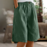 Short Ample Femme à Taille Élastiquée