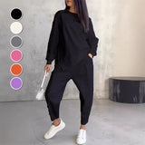 Ensemble Femme Deux Pièces avec Sweat à Capuche et Pantalon