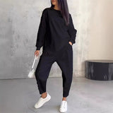 Ensemble Femme Deux Pièces avec Sweat à Capuche et Pantalon