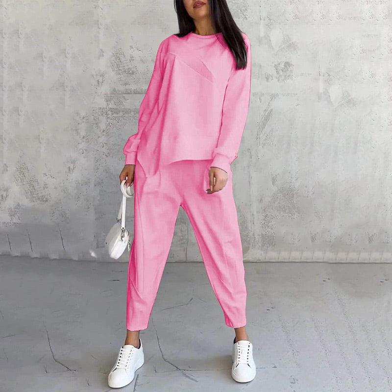 Ensemble Femme Deux Pièces avec Sweat à Capuche et Pantalon