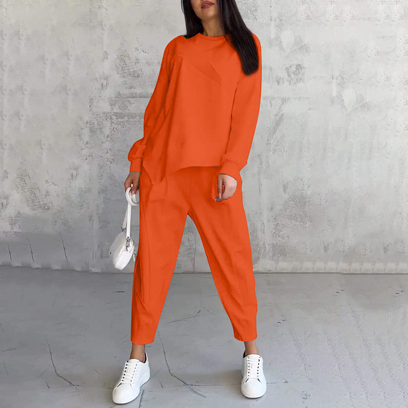 Ensemble Femme Deux Pièces avec Sweat à Capuche et Pantalon