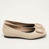 Ballerines femme en simili cuir à semelle rembourrée