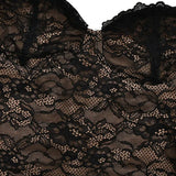Robe Longue Femme en Dentelle à Col Cœur