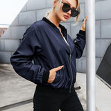 Blouson bomber femme léger à fermeture zippée