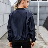 Blouson bomber femme léger à fermeture zippée