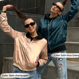 Blouson bomber femme léger à fermeture zippée