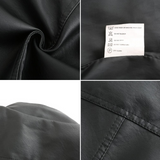 Veste Femme Simili Cuir Élégante Style Biker