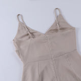 Robe Longue Fendue Satinée Bretelles Fines Élégance Glamour