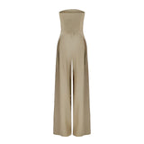 Combinaison Bustier Large à Jambes Fluides