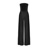 Combinaison Bustier Large à Jambes Fluides