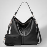 Sac En Cuir Élégant Noir Femme