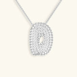 Collier à Initiale Bubble en Acier Inoxydable