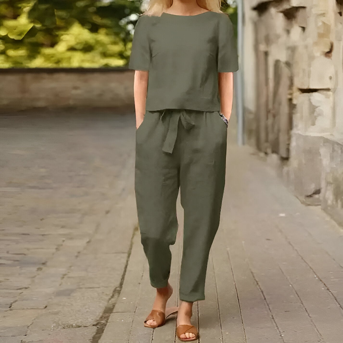 Ensemble Fluide Minimaliste Confort Quotidien Chic