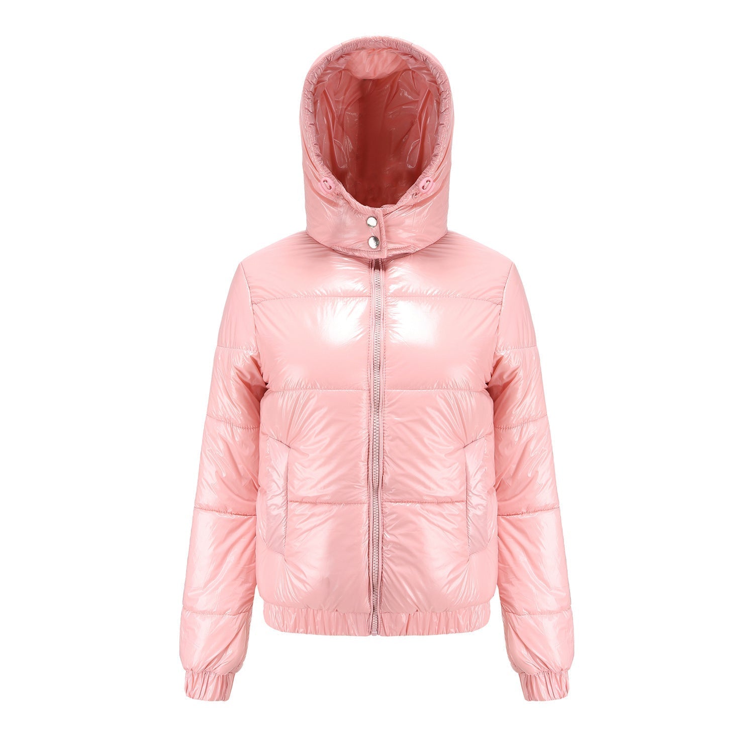 Aurelia | Veste Matelassée Brillante pour Femme avec Capuche – Style Chic