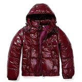 Aurelia | Veste Matelassée Brillante pour Femme avec Capuche – Style Chic