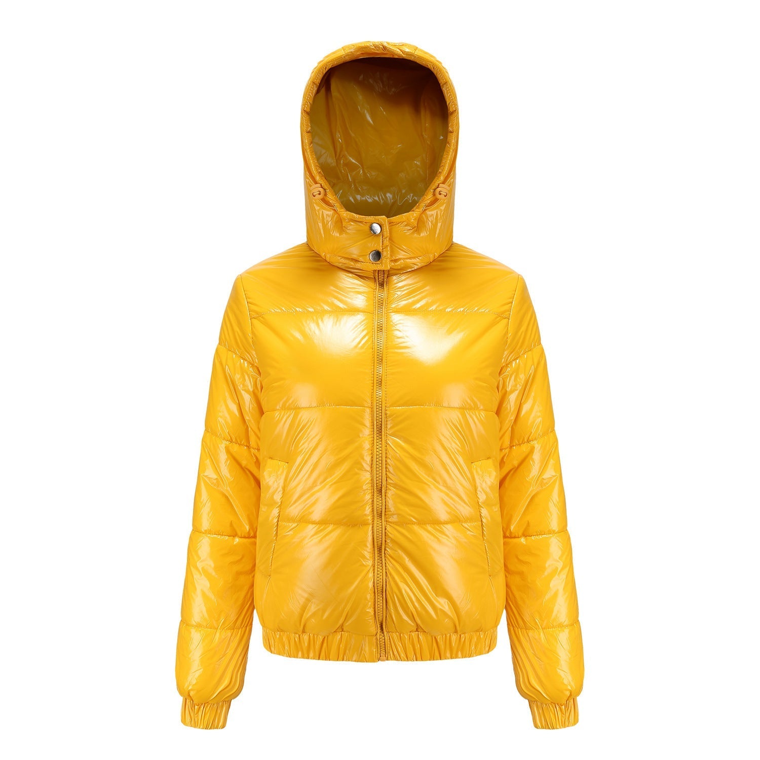 Aurelia | Veste Matelassée Brillante pour Femme avec Capuche – Style Chic