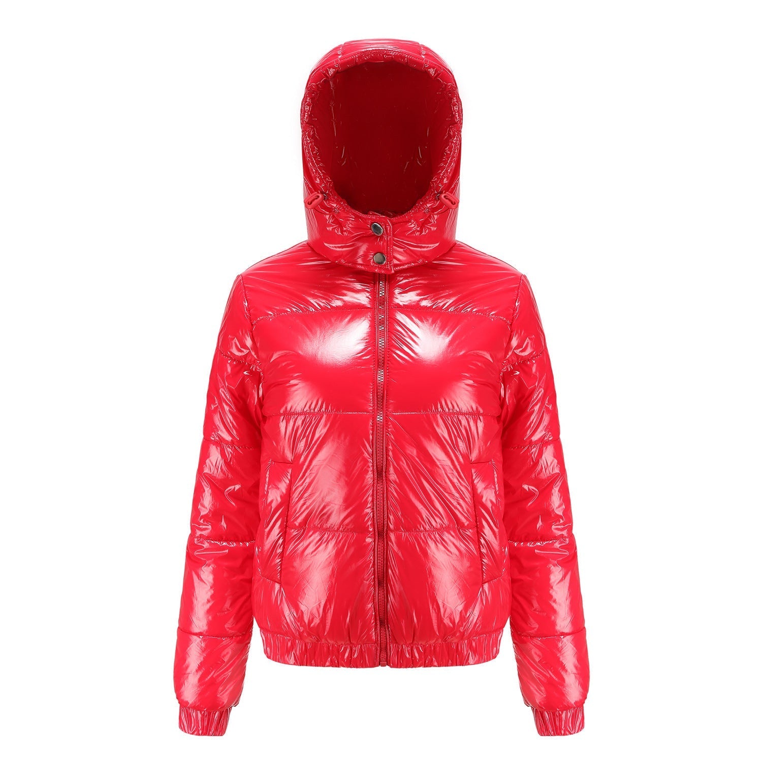 Aurelia | Veste Matelassée Brillante pour Femme avec Capuche – Style Chic