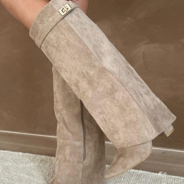 Valeria | Bottes à Talons Élégantes en Cuir PU – Style Chic & Raffiné