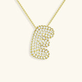 Collier à Initiale Bubble en Acier Inoxydable