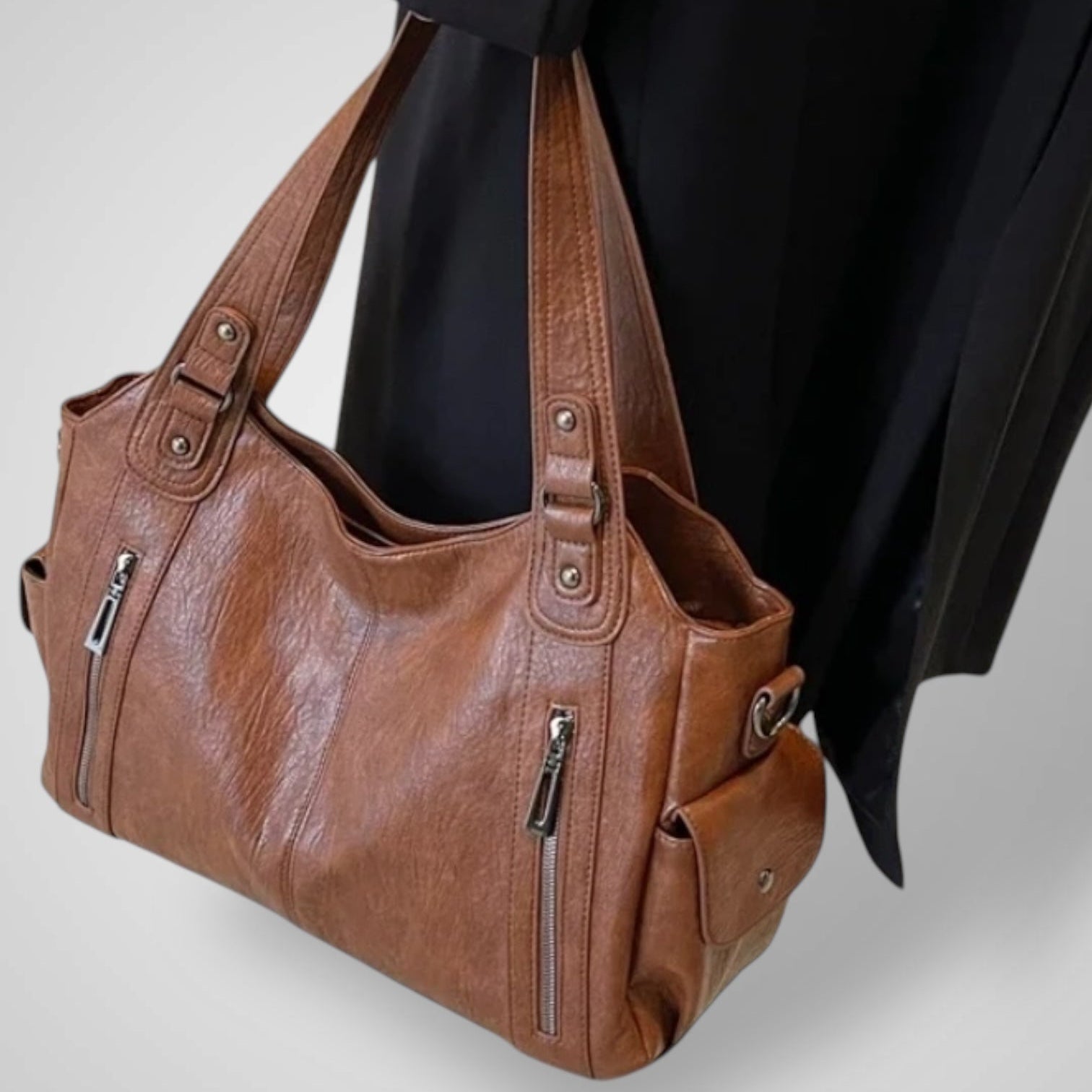 Sac En Cuir Noir Femme Intemporel